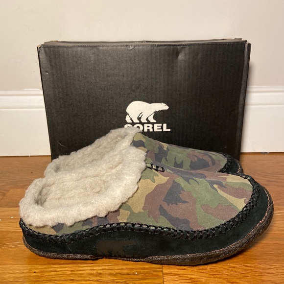 Sorel Falcon Ridge Camo Slippers Mens 